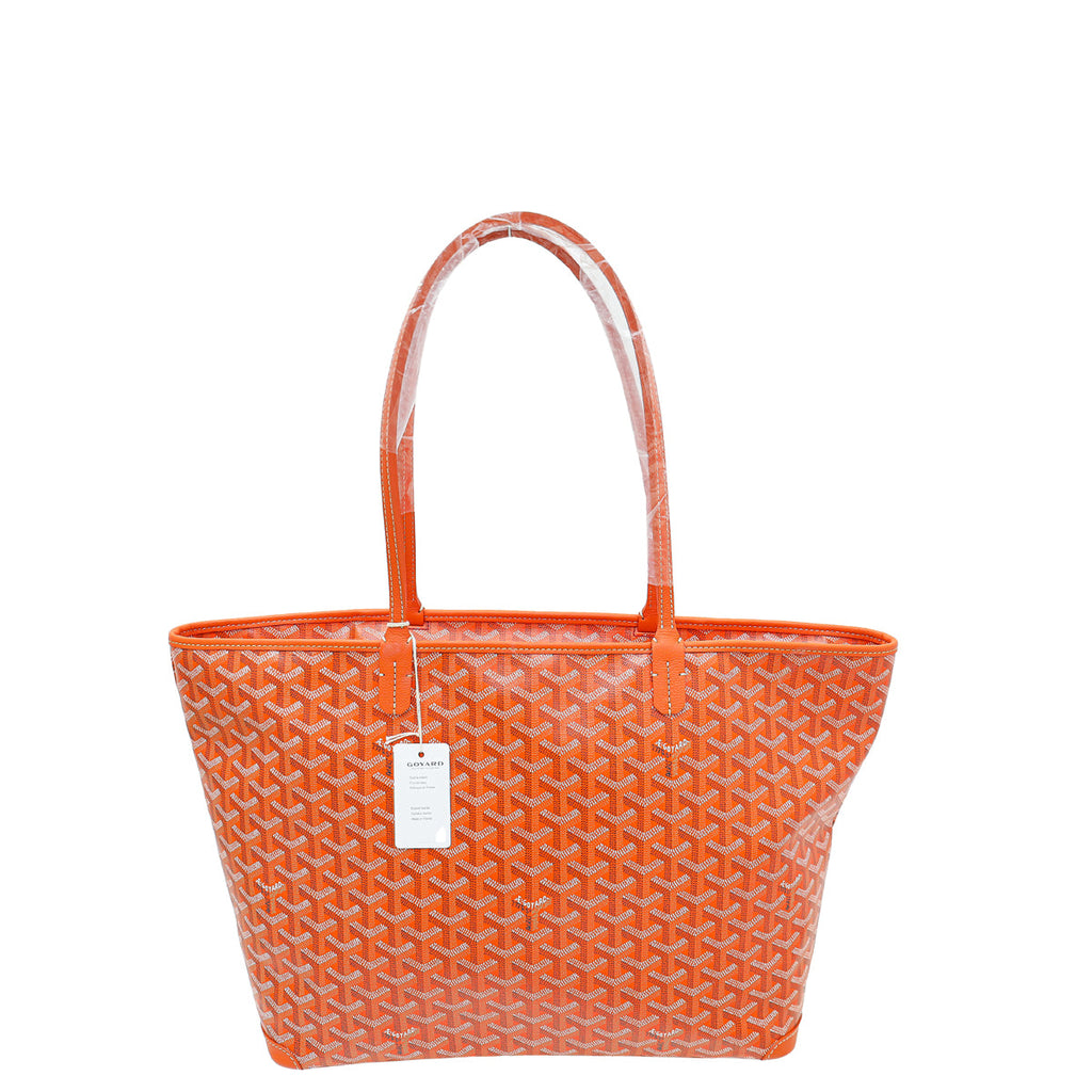 Goyard Orange Goyardine Artois MM Bag