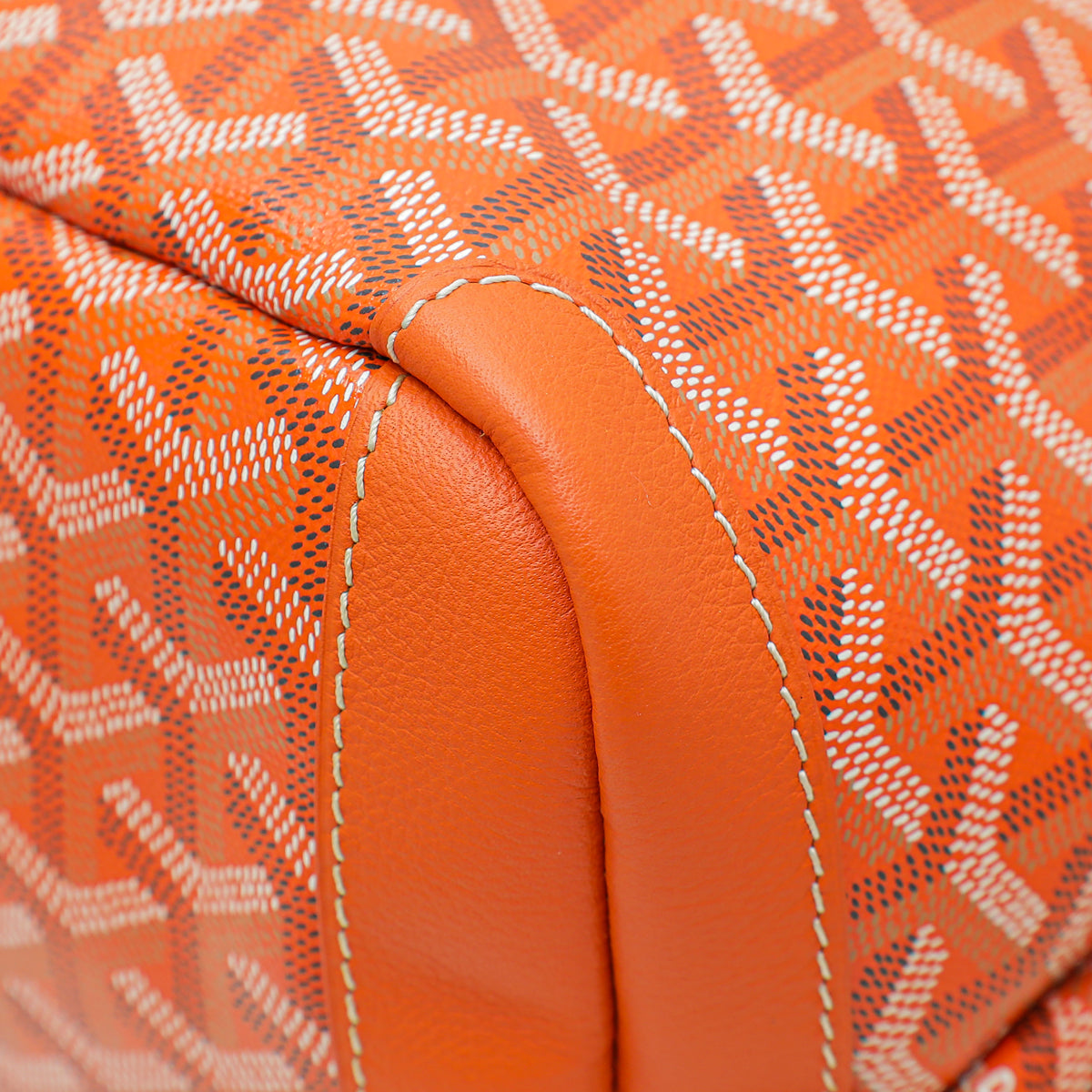 Goyard Orange Goyardine Artois MM Bag