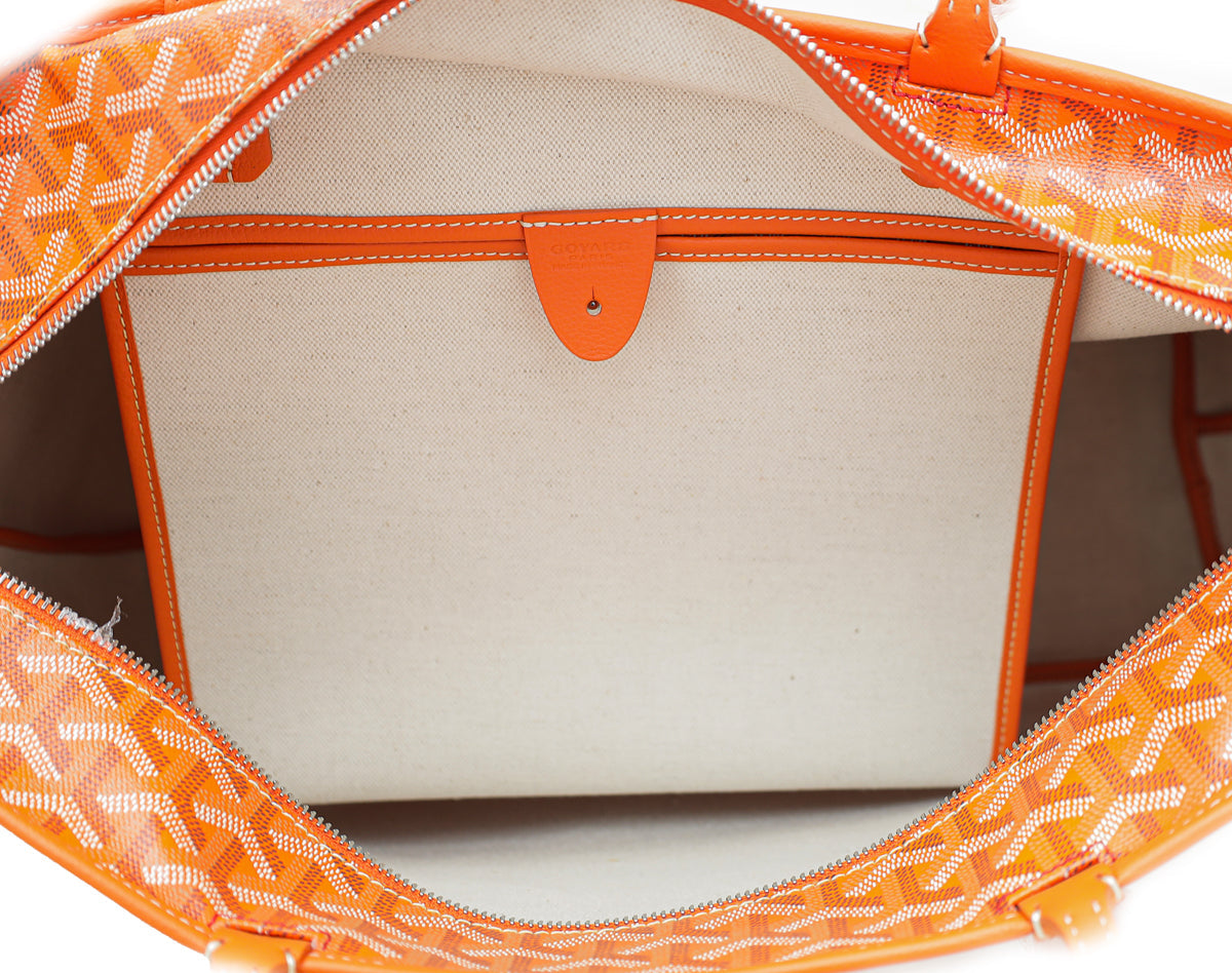 Goyard Orange Goyardine Artois MM Bag