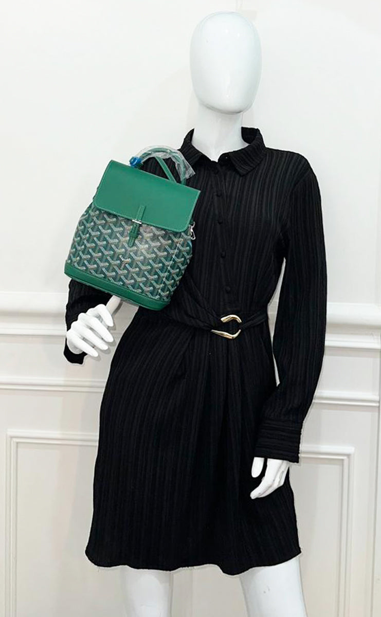 Goyard Green Goyardine Sac Alpin Mini Backpack Bag