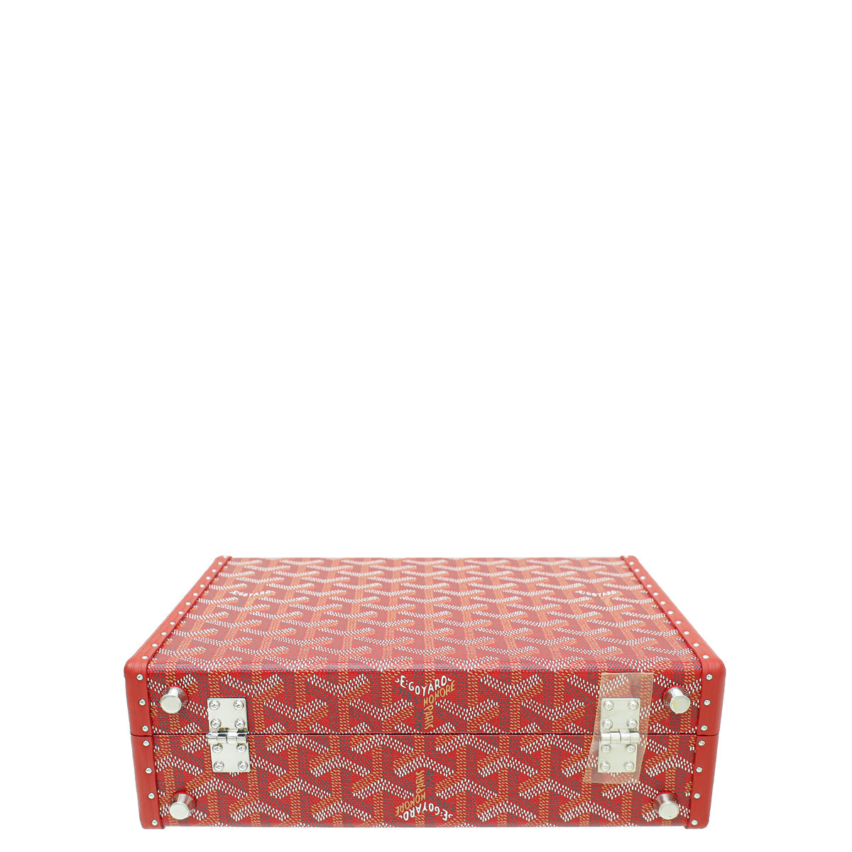 Goyard Red Goyardine Grand Hotel Trunk PM Bag