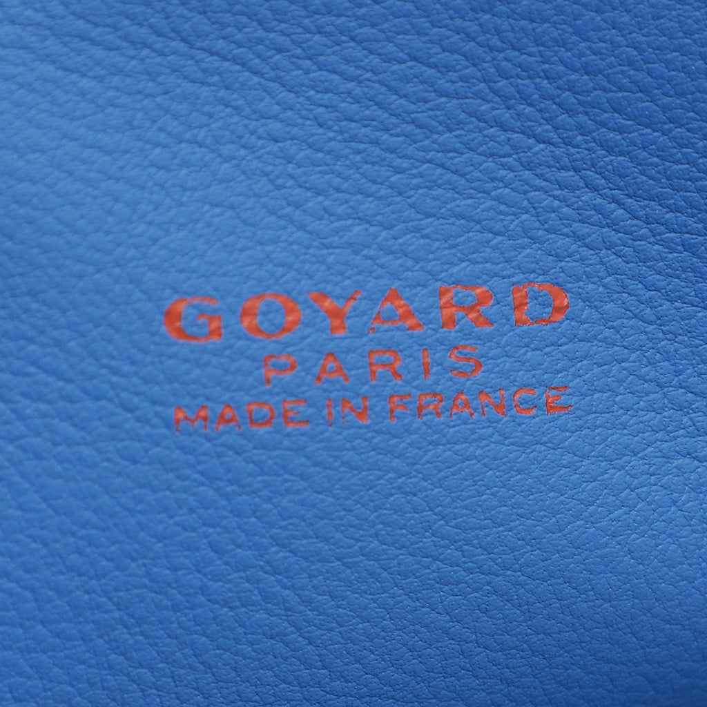 Goyard Blue Goyardine Reversible Anjou Mini Bag
