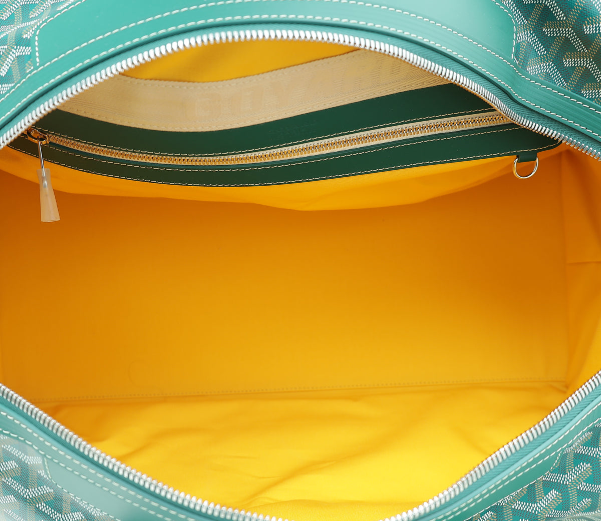 Goyard Green Goyardine Boeing 55 Bag
