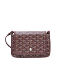 Goyard Burgundy Goyardine Plumet Wallet Clutch Bag
