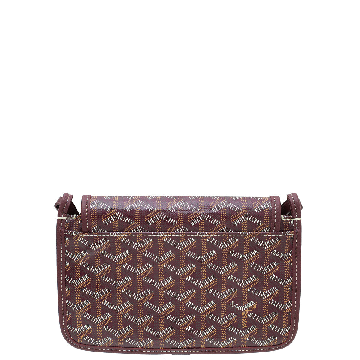 Goyard Burgundy Goyardine Plumet Wallet Clutch Bag