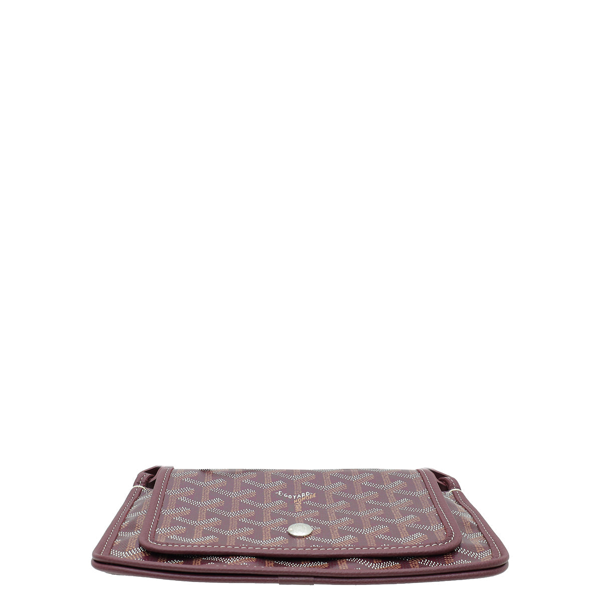 Goyard Burgundy Goyardine Plumet Wallet Clutch Bag