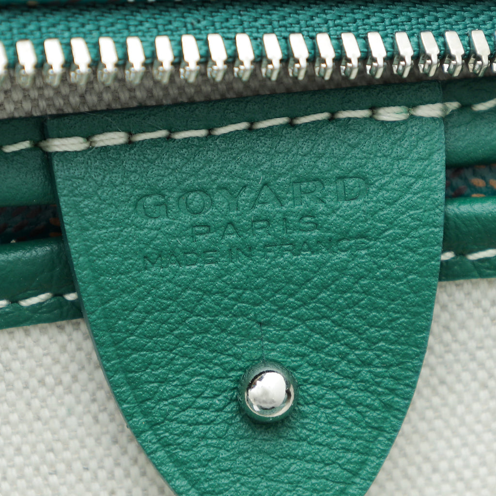 Goyard Green Goyardine Artois GM Bag