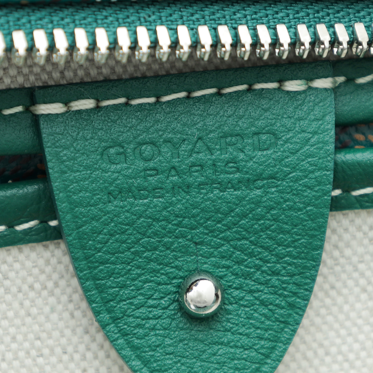 Goyard Green Goyardine Artois GM Bag