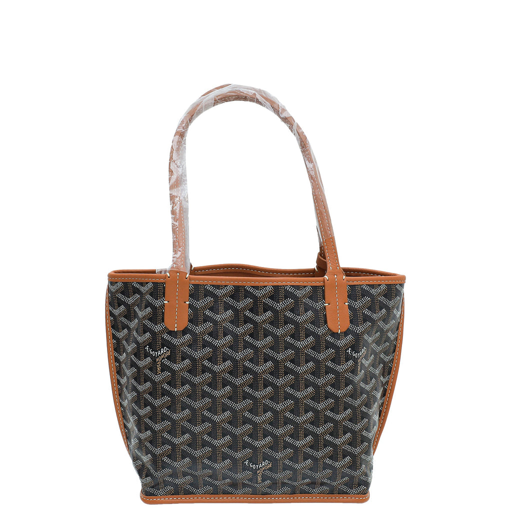 Goyard Bicolor Goyardine Reversible Anjou Mini Bag