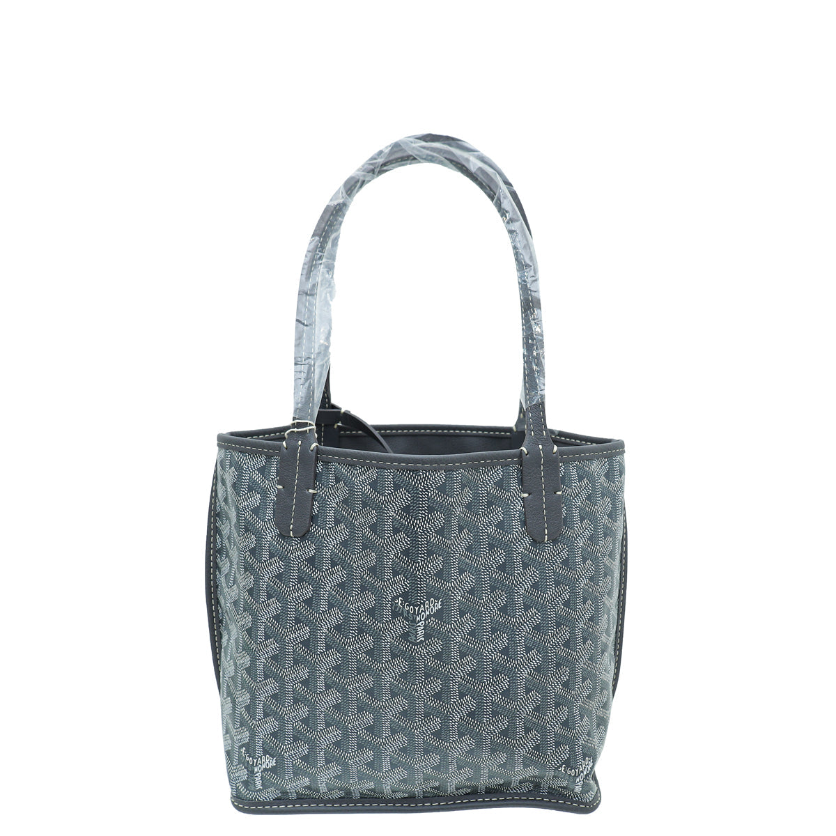 Goyard Grey Goyardine Anjou Reversible Mini Bag