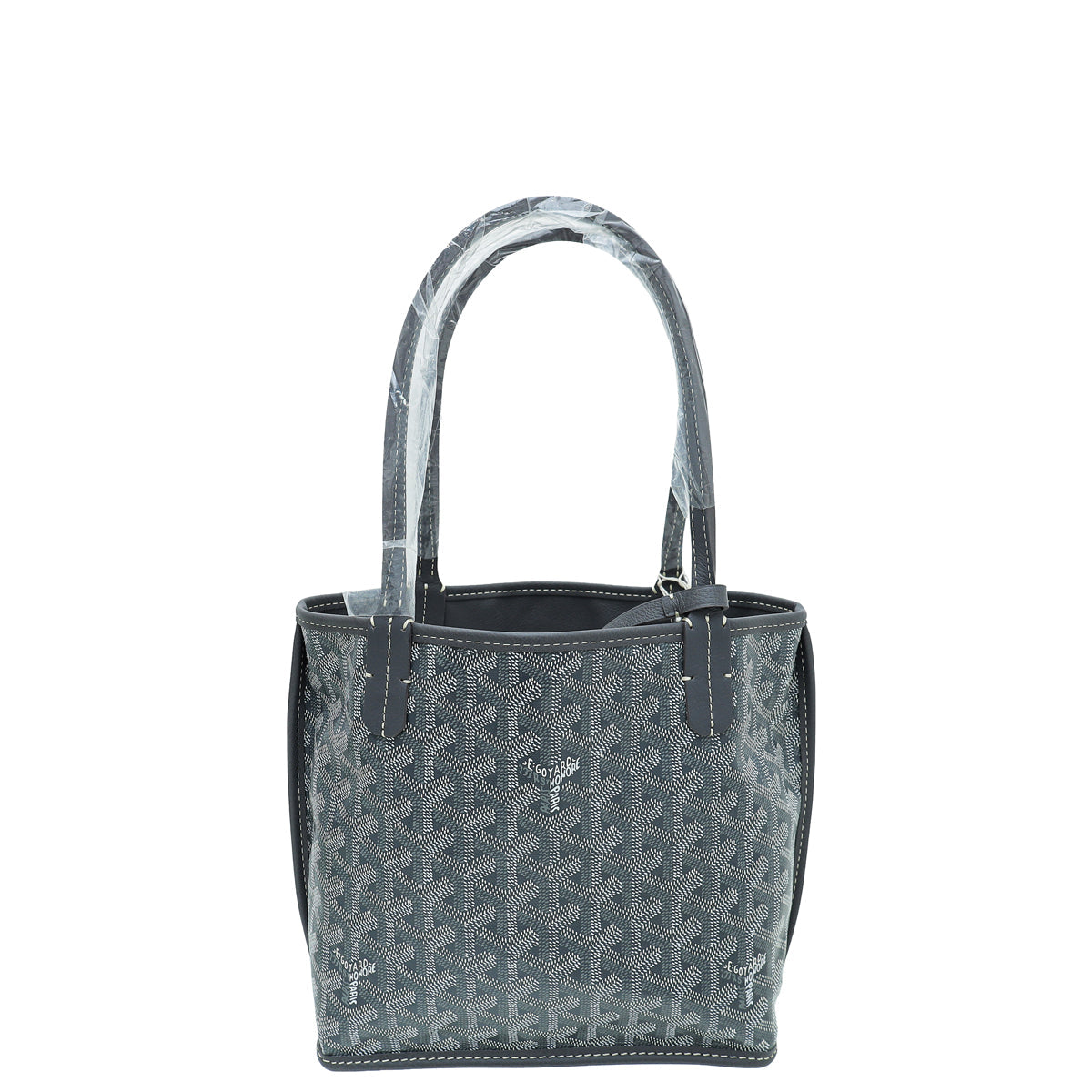 Goyard Grey Goyardine Anjou Reversible Mini Bag