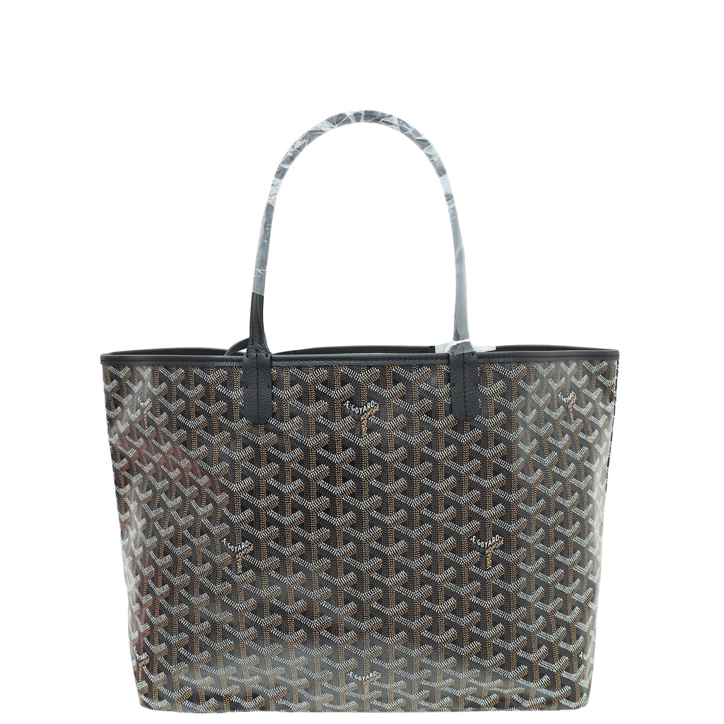 Goyard Black Goyardine Saint Louis PM Bag