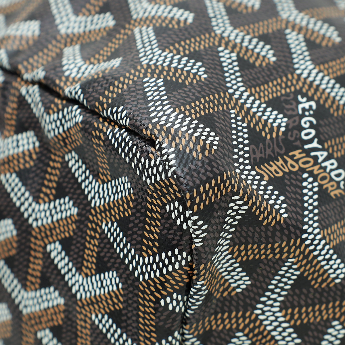 Goyard Black Goyardine Saint Louis PM Bag