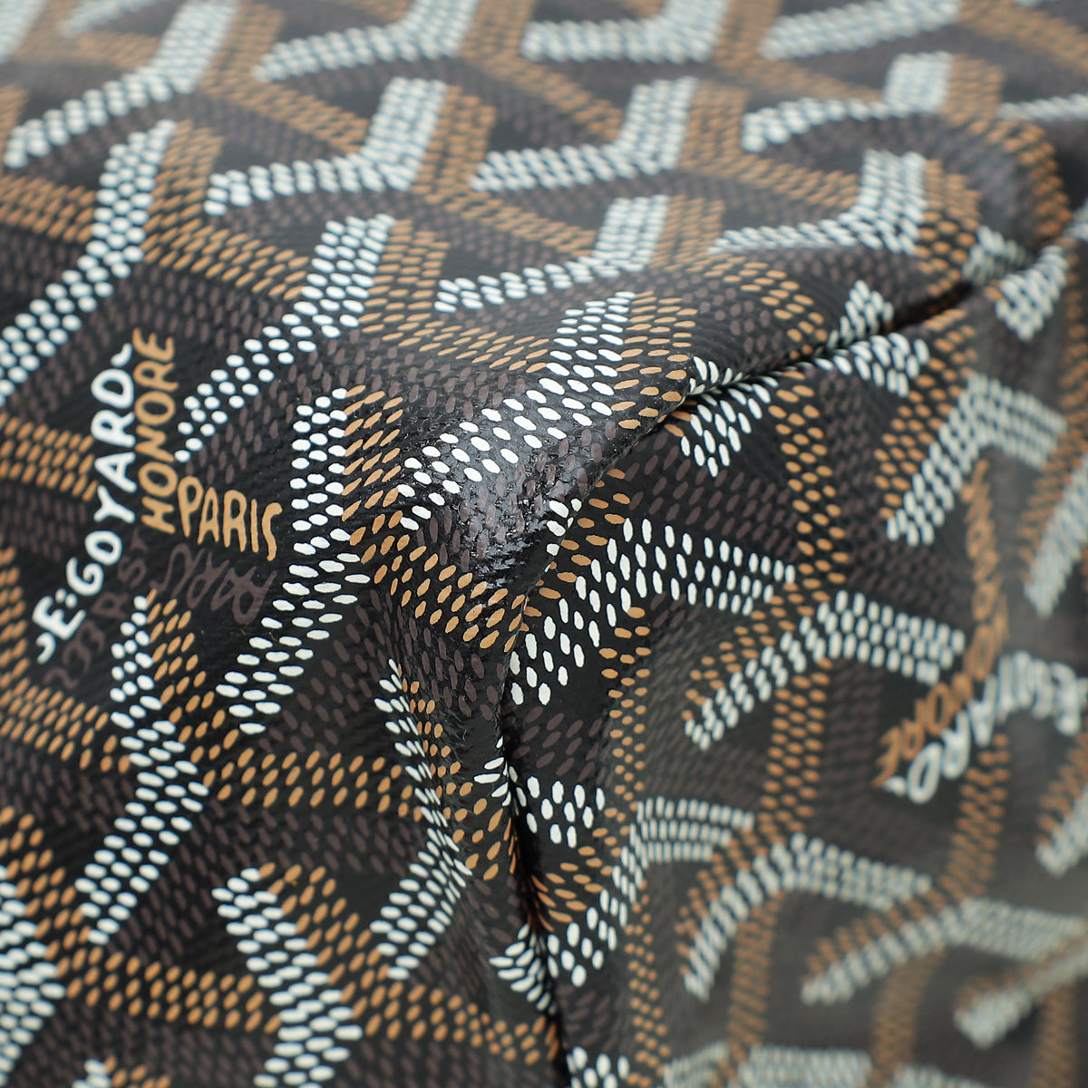 Goyard Black Goyardine Saint Louis PM Bag