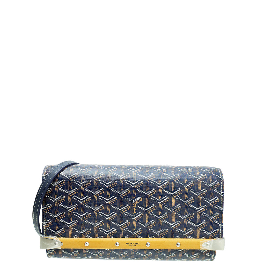 Goyard Blue Goyardine Monte Carlo 2 PM Pochette