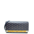 Goyard Blue Goyardine Monte Carlo 2 PM Pochette