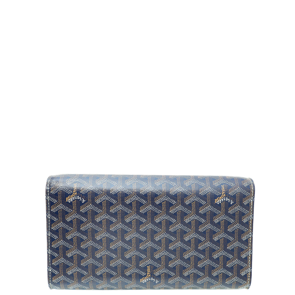 Goyard Blue Goyardine Monte Carlo 2 PM Pochette