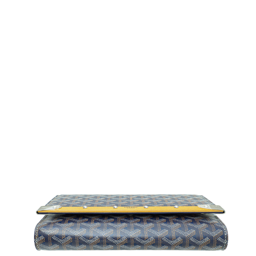 Goyard Blue Goyardine Monte Carlo 2 PM Pochette