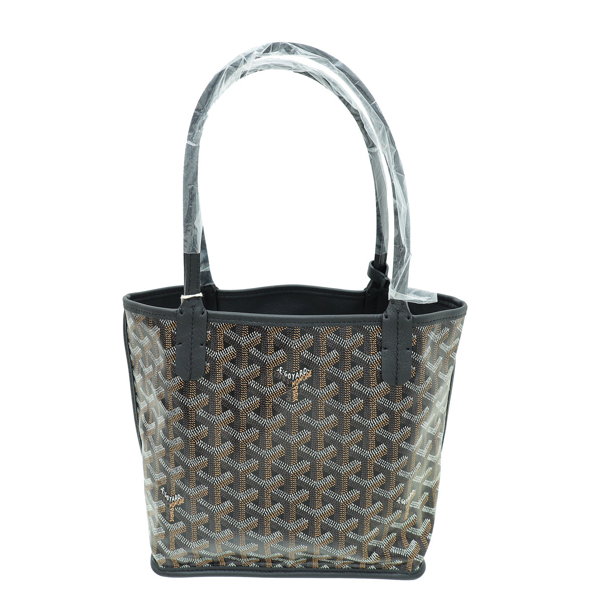 Goyard Black Goyardine Reversible Anjou Mini Bag