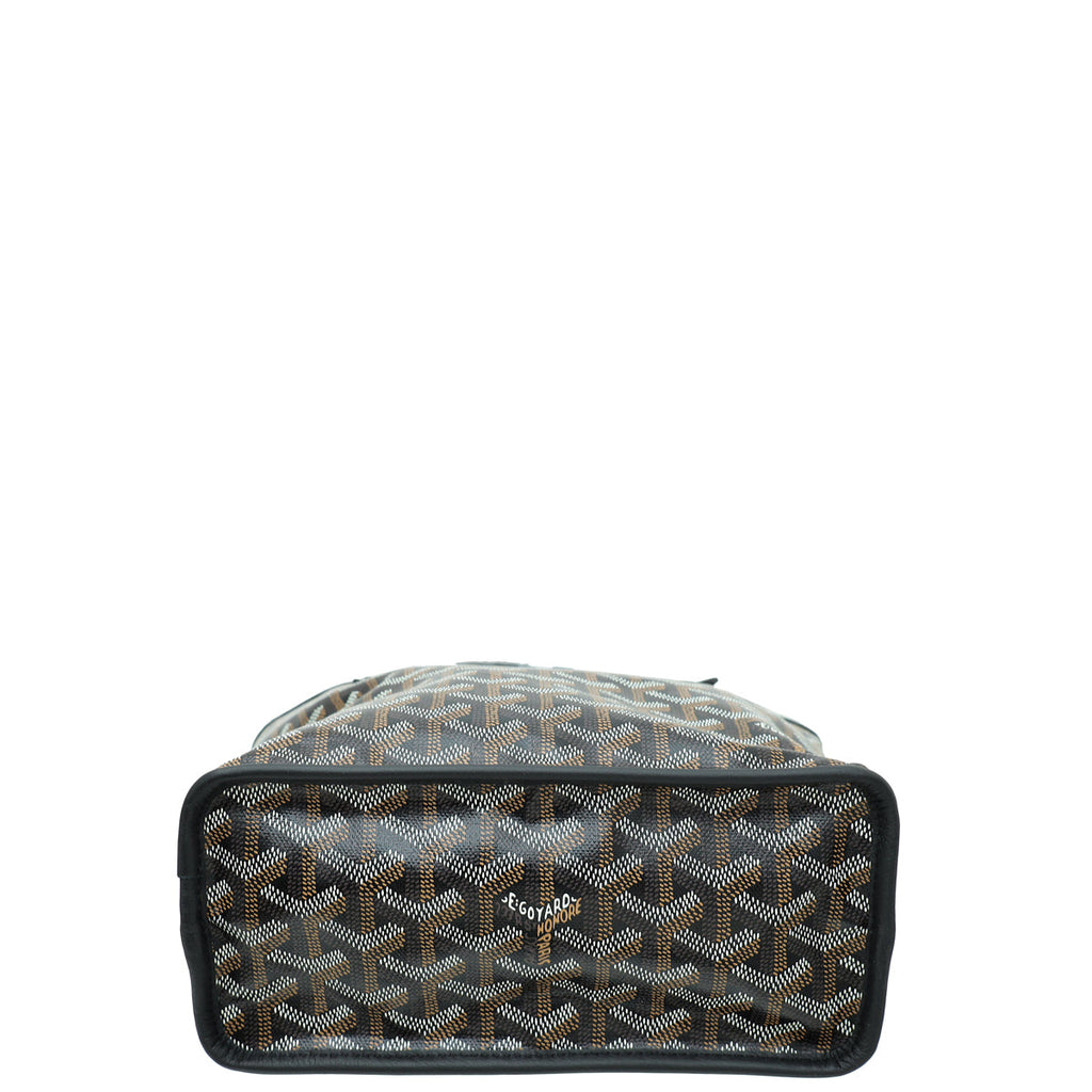 Goyard Black Goyardine Reversible Anjou Mini Bag
