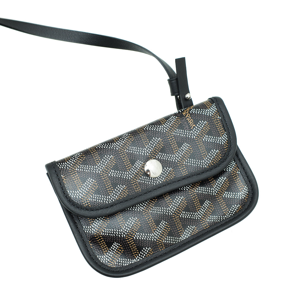 Goyard Black Goyardine Reversible Anjou Mini Bag