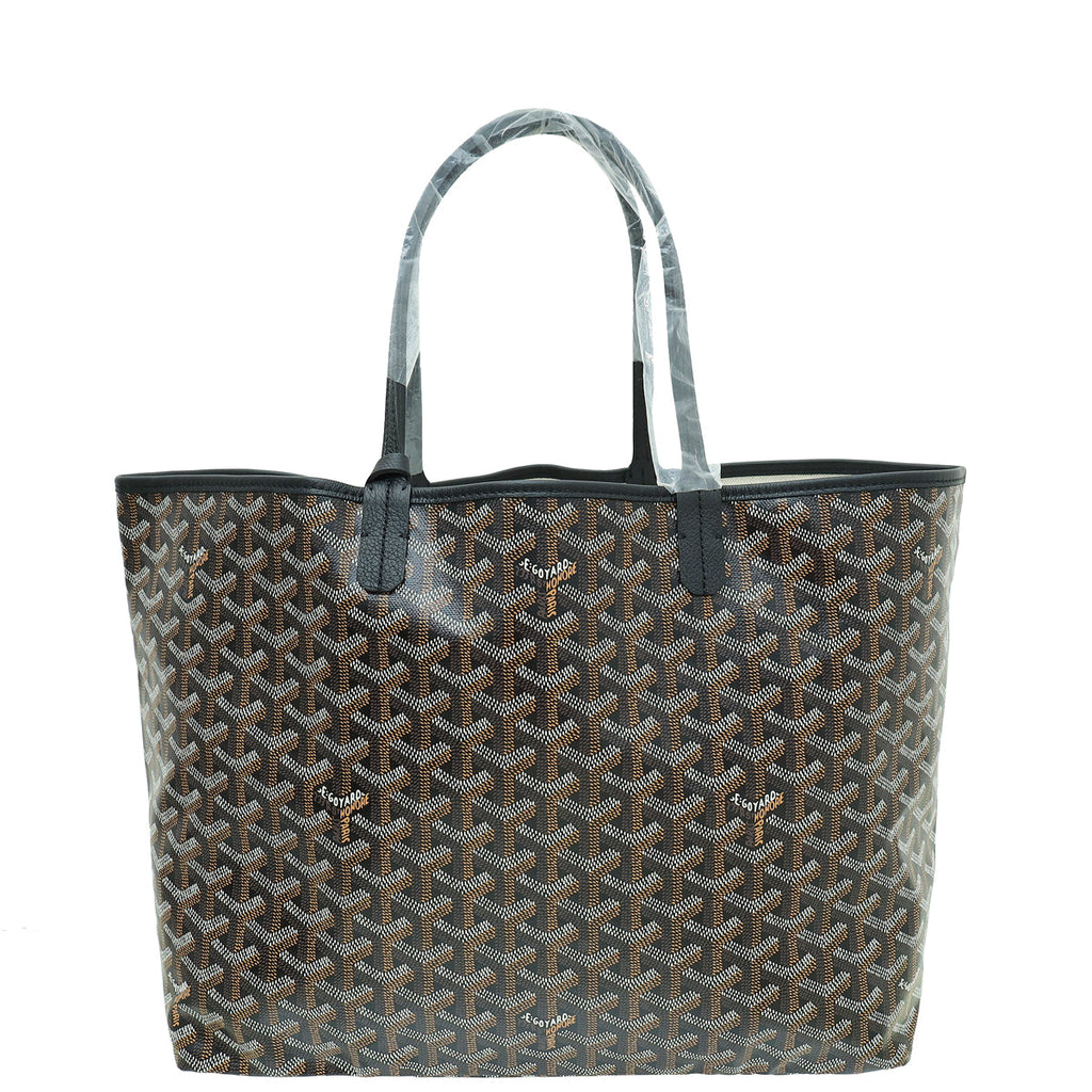 Goyard Black Goyardine Saint Louis PM Bag