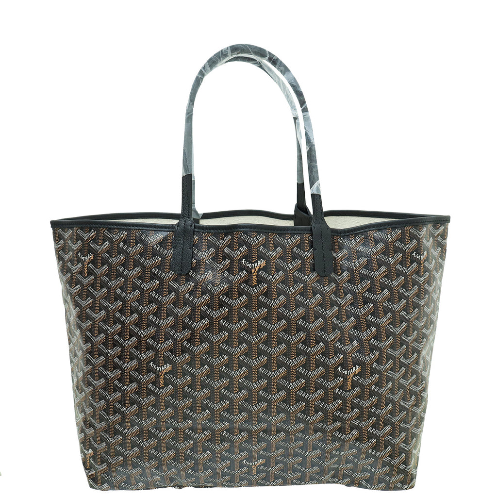 Goyard Black Goyardine Saint Louis PM Bag