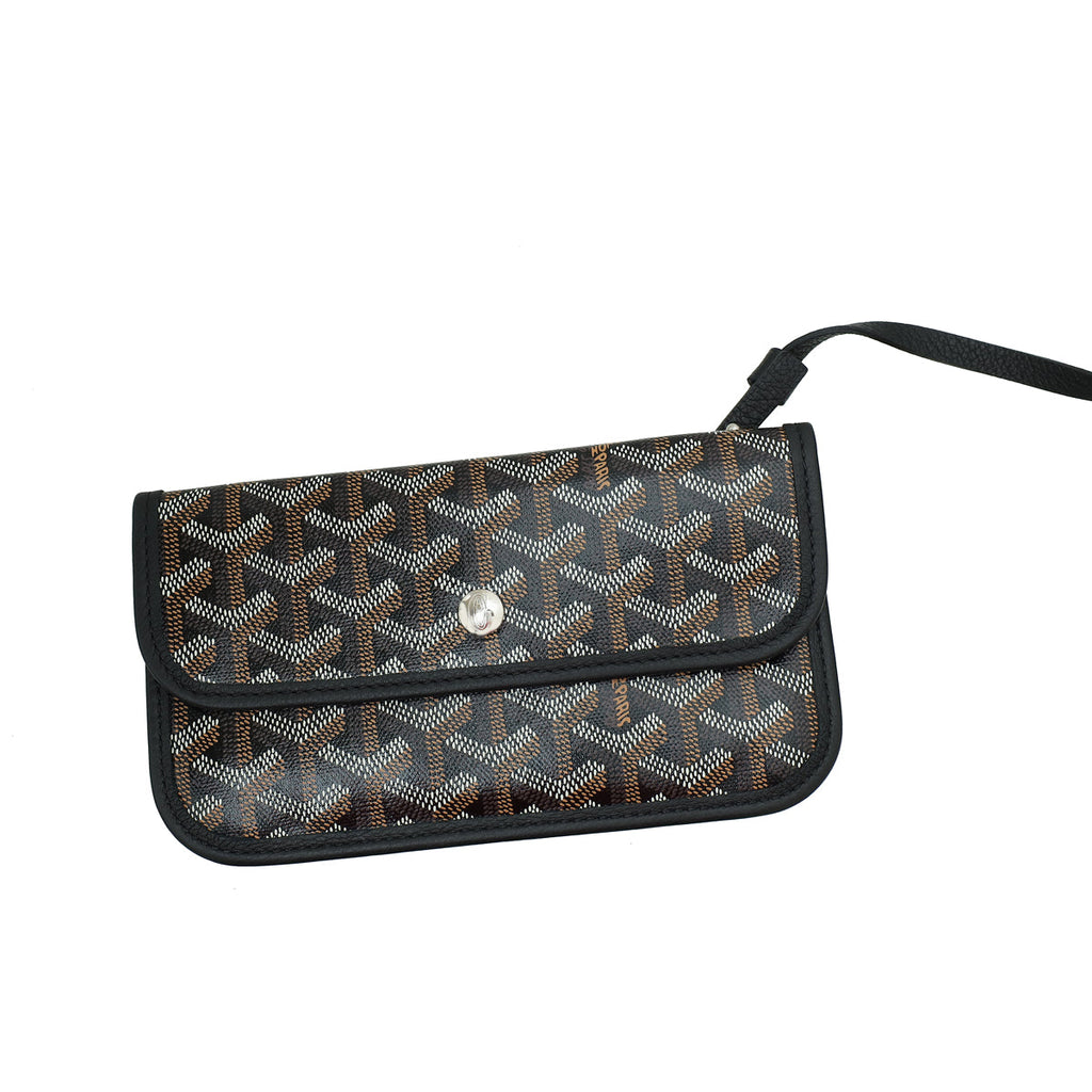 Goyard Black Goyardine Saint Louis PM Bag