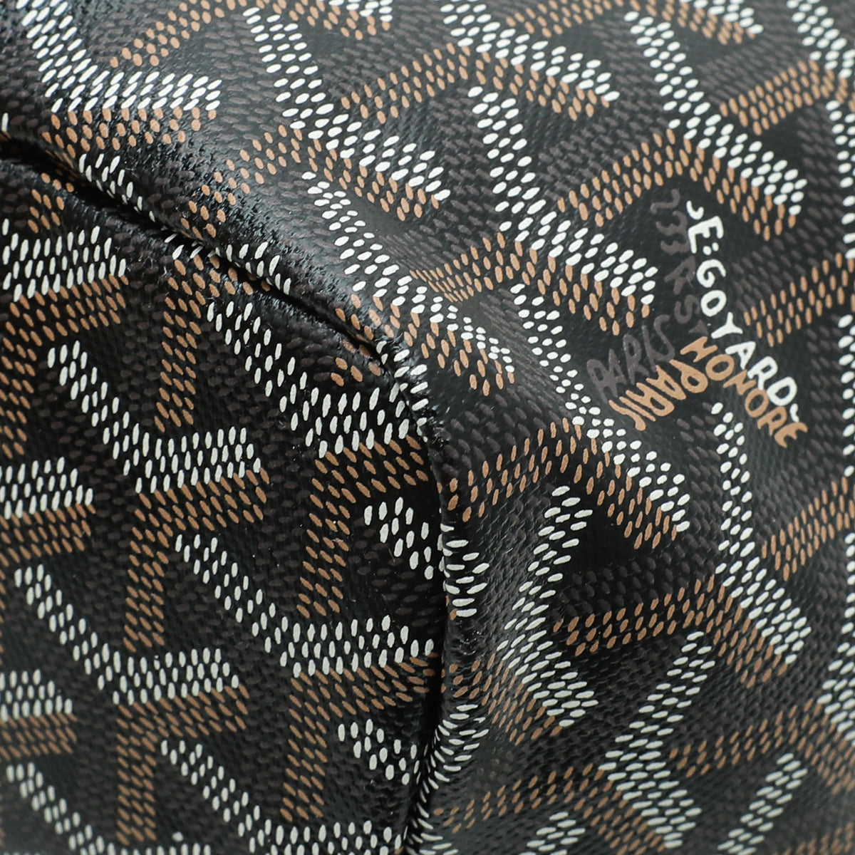Goyard Black Goyardine Saint Louis PM Bag
