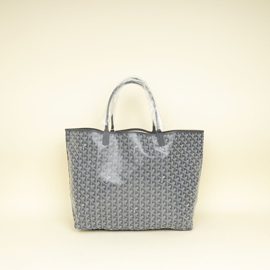 Goyard Grey Goyardine Saint Louis GM Bag