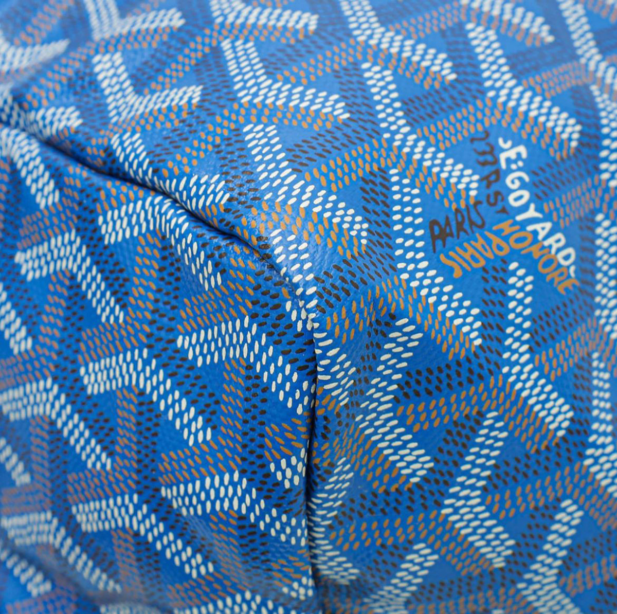 Goyard Royal Blue Goyardine Saint Louis PM Bag
