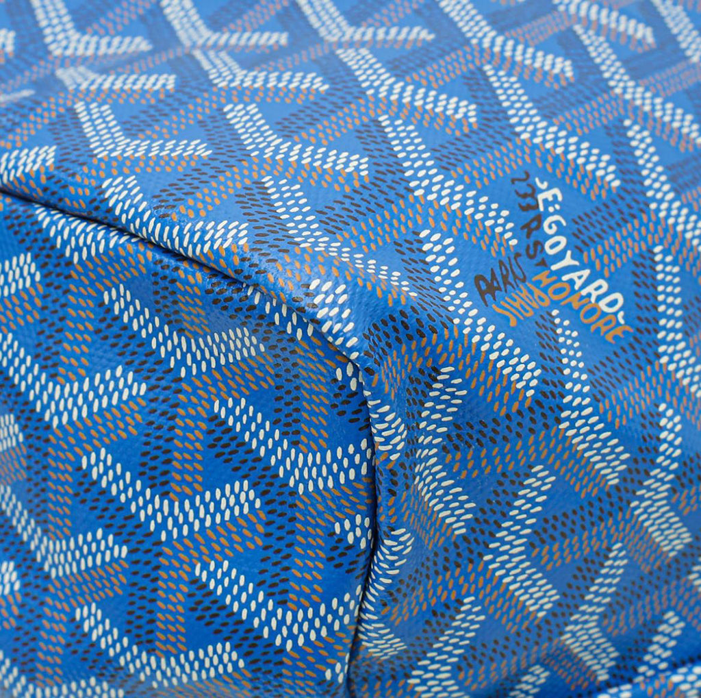 Goyard Royal Blue Goyardine Saint Louis PM Bag