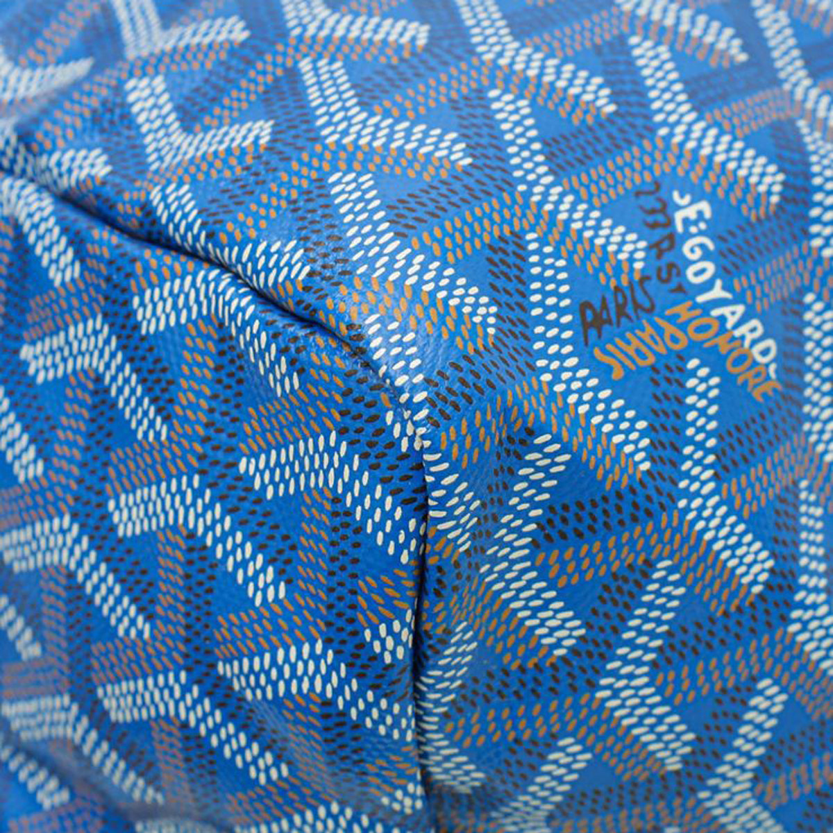 Goyard Royal Blue Goyardine Saint Louis PM Bag