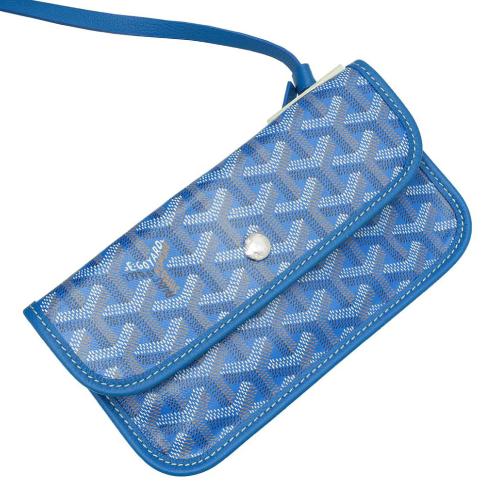 Goyard Royal Blue Goyardine Saint Louis PM Bag