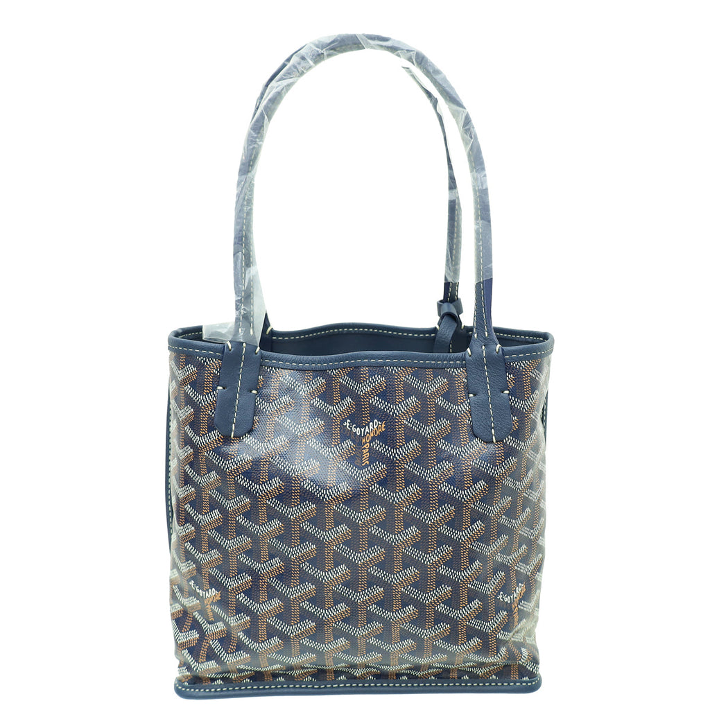 Goyard Blue Reversible Mini Anjou Bag