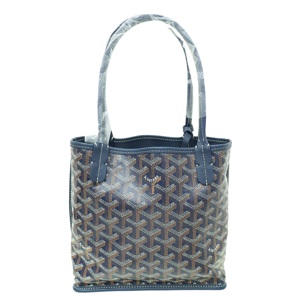 Goyard Blue Reversible Mini Anjou Bag