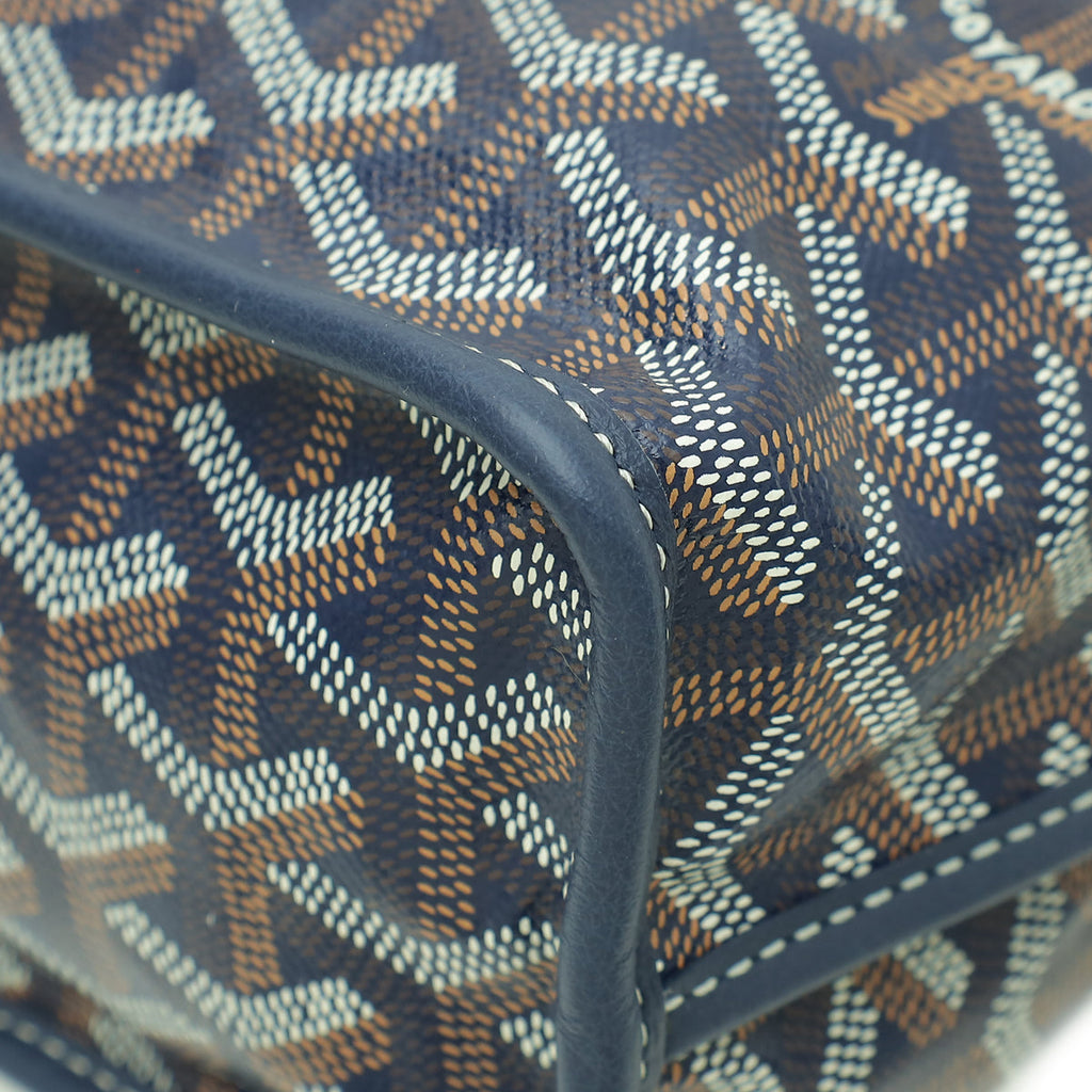 Goyard Blue Reversible Mini Anjou Bag