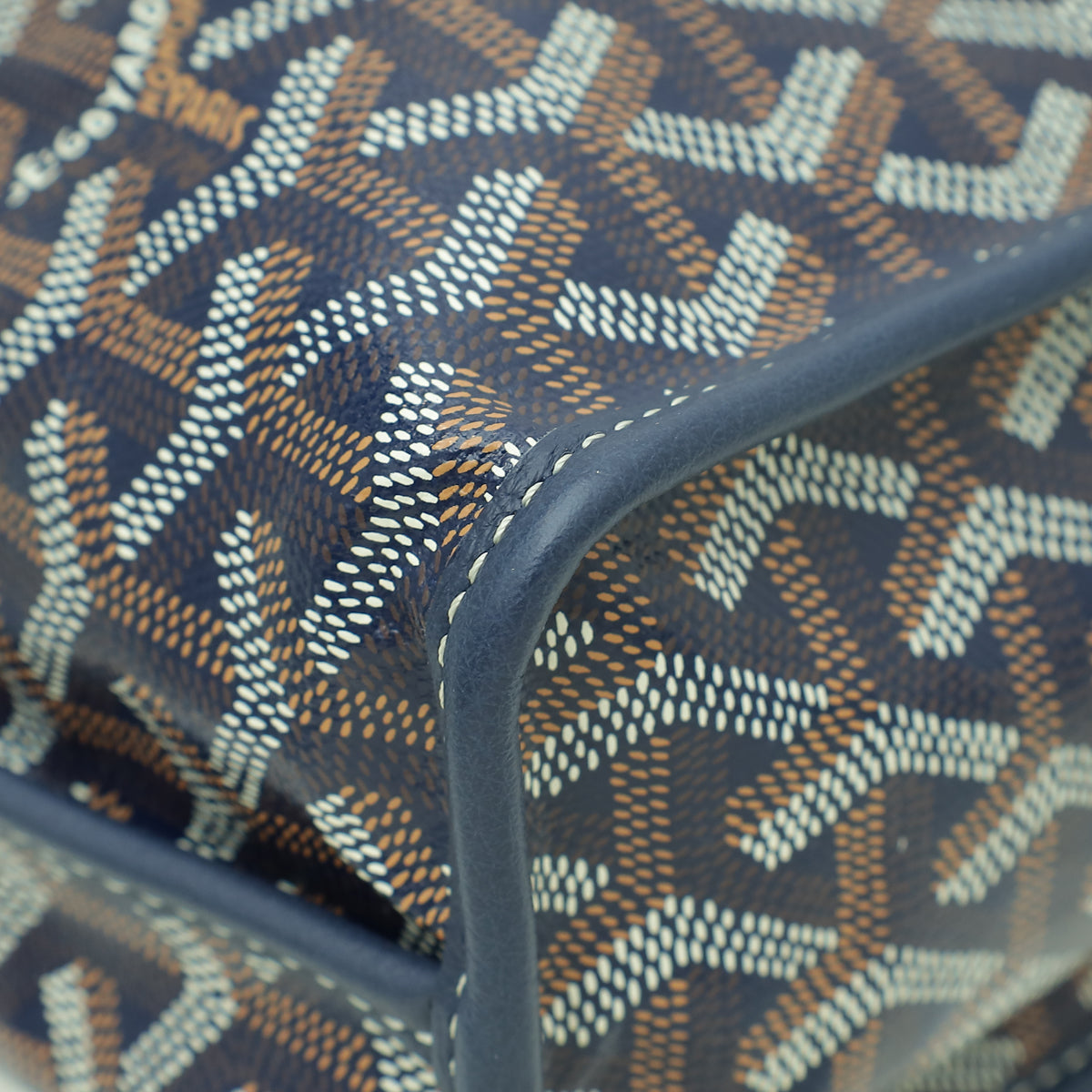 Goyard Blue Reversible Mini Anjou Bag