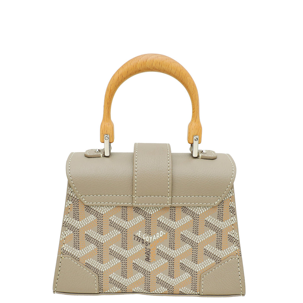 Goyard Light Gray Structure Nano Saigon Bag