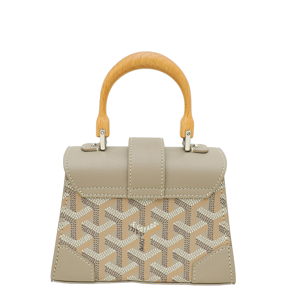 Goyard Light Gray Structure Nano Saigon Bag