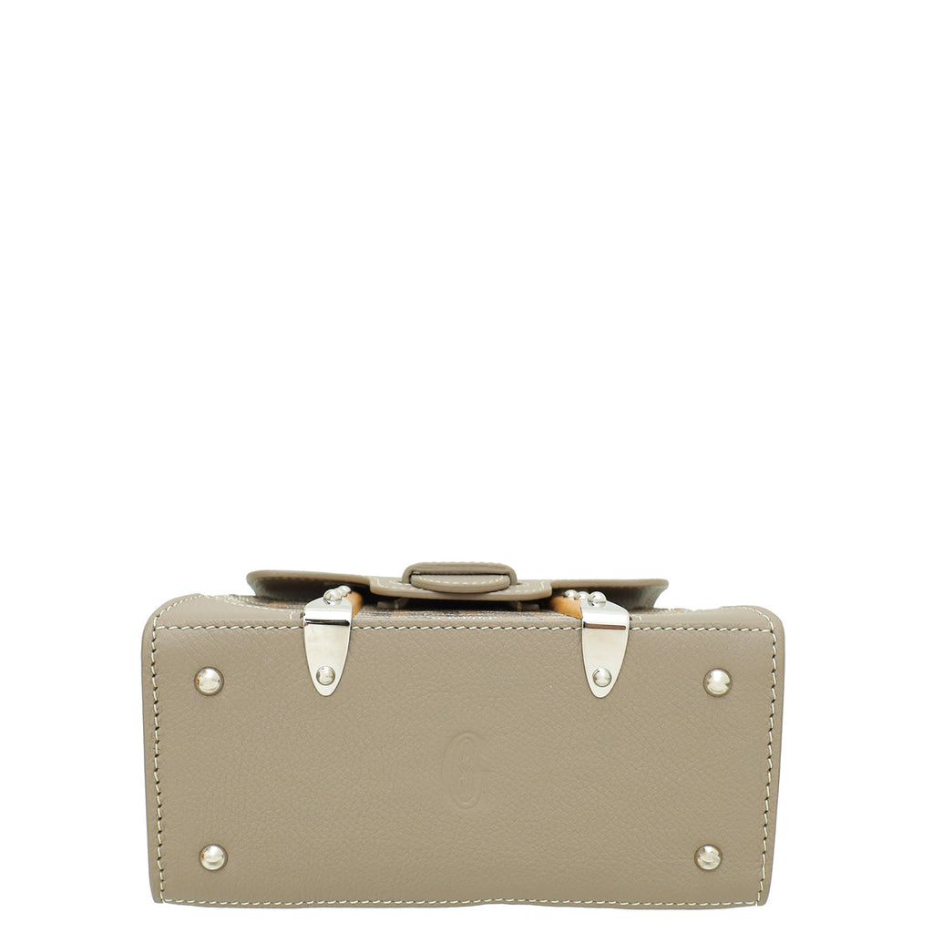 Goyard Light Gray Structure Nano Saigon Bag