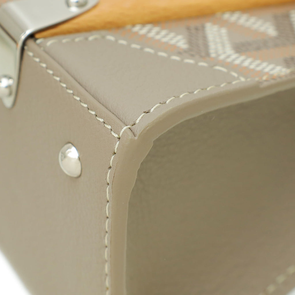 Goyard Light Gray Structure Nano Saigon Bag