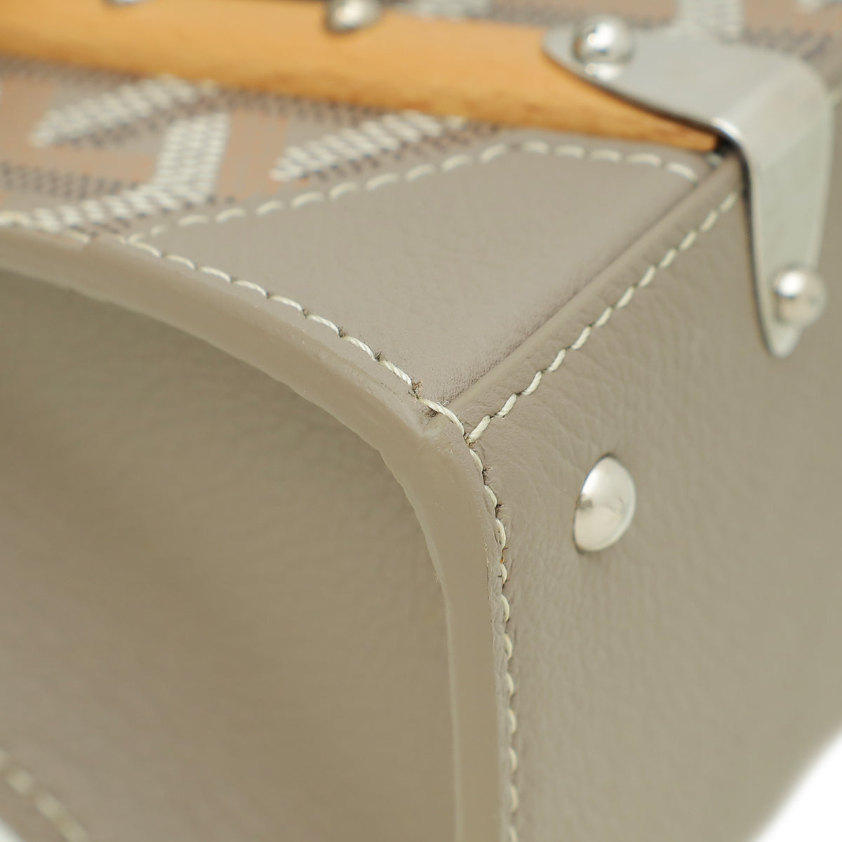 Goyard Light Gray Structure Nano Saigon Bag