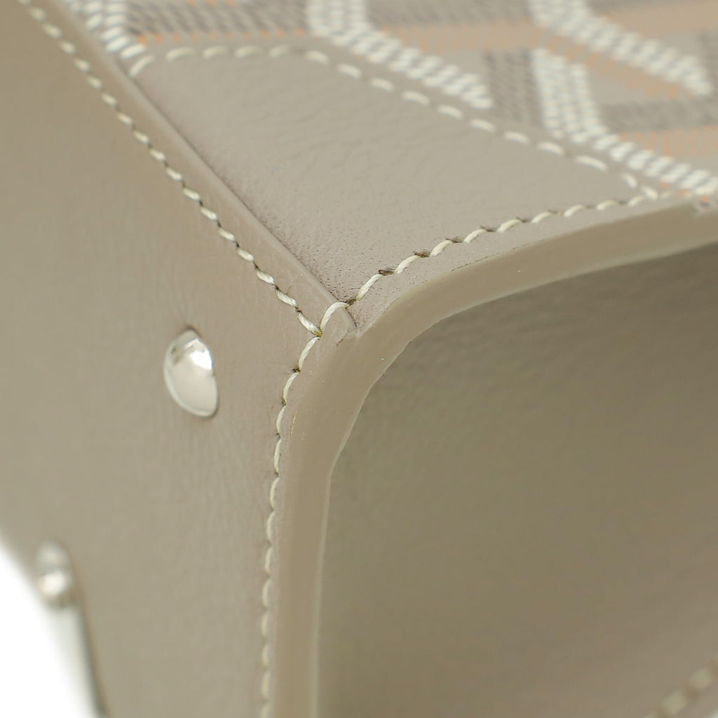 Goyard Light Gray Structure Nano Saigon Bag