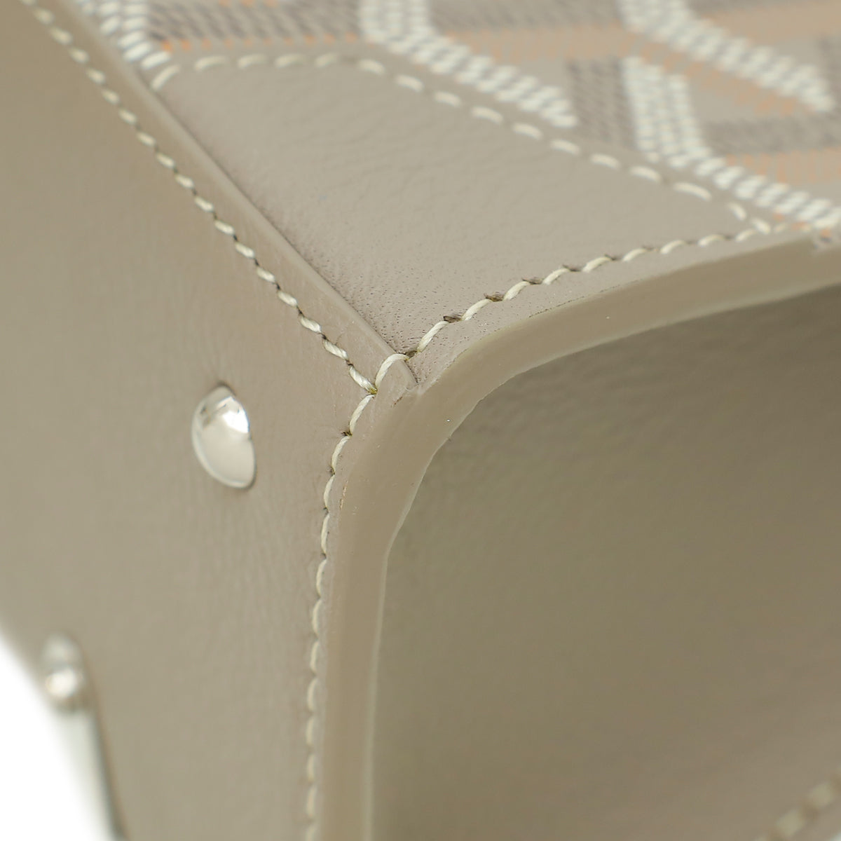 Goyard Light Gray Structure Nano Saigon Bag