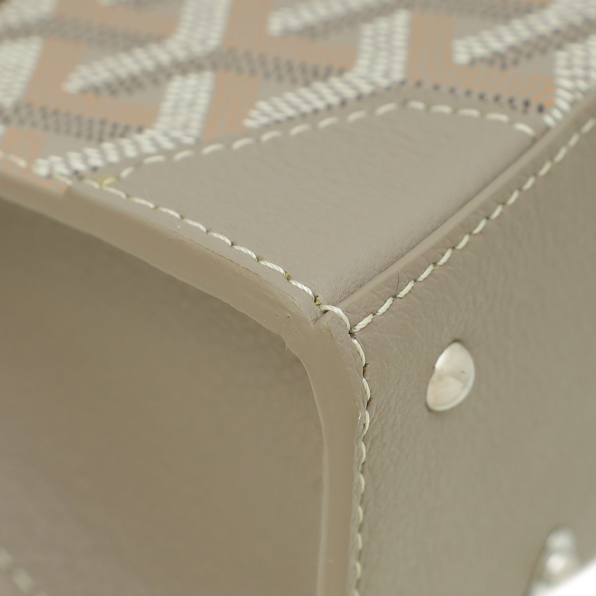 Goyard Light Gray Structure Nano Saigon Bag