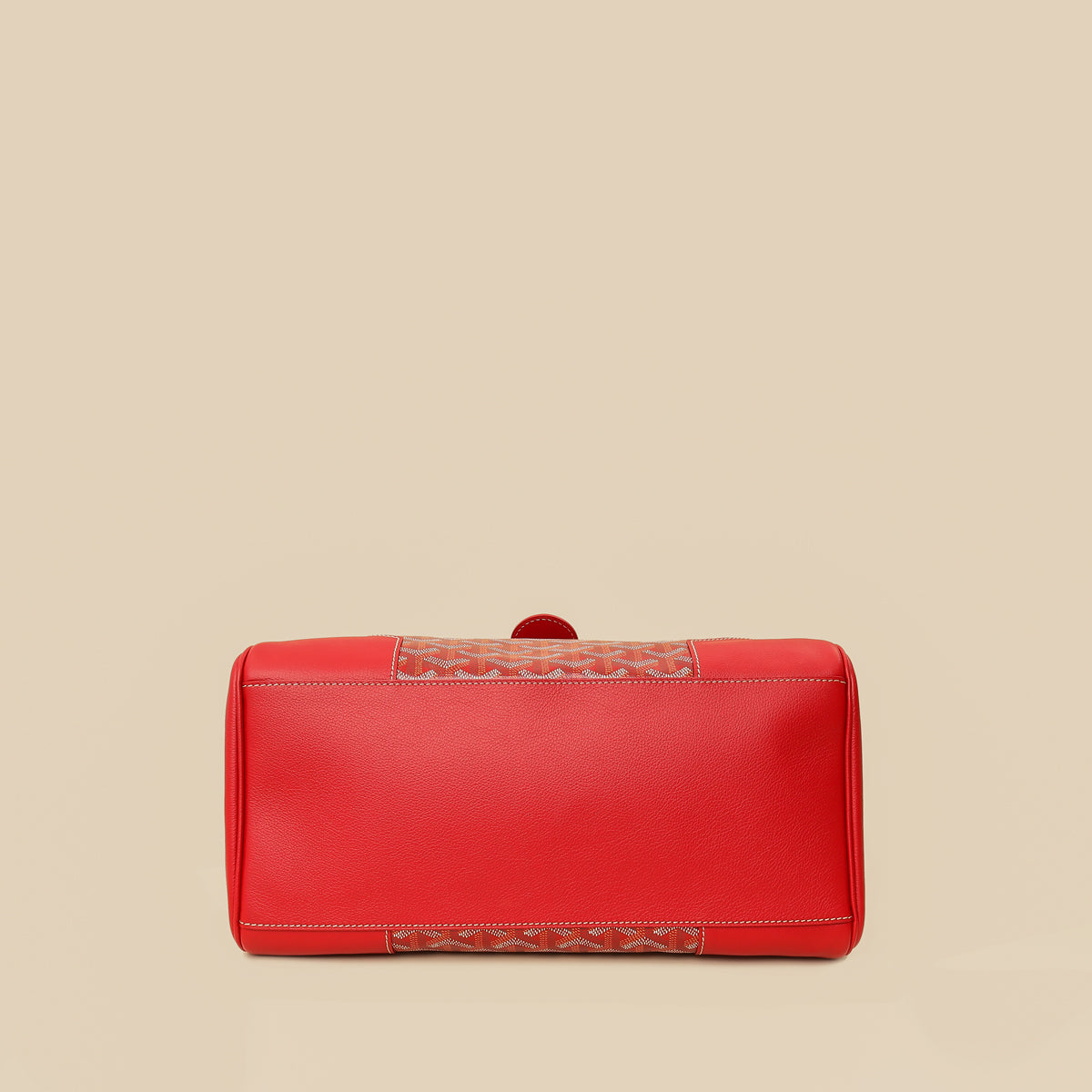 Goyard Red Goyardine Cabas Saigon MM Bag