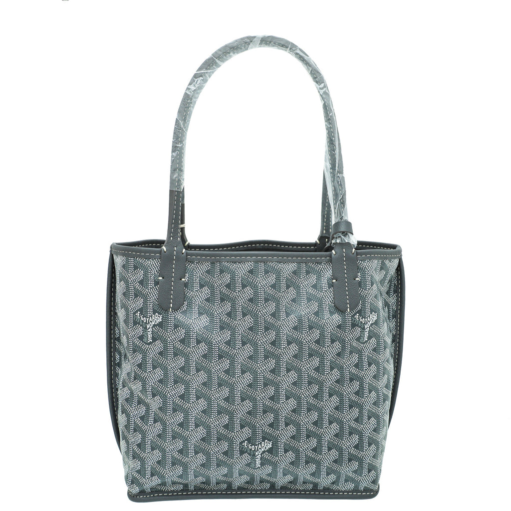 Goyard Grey Reversible Anjou Mini Bag