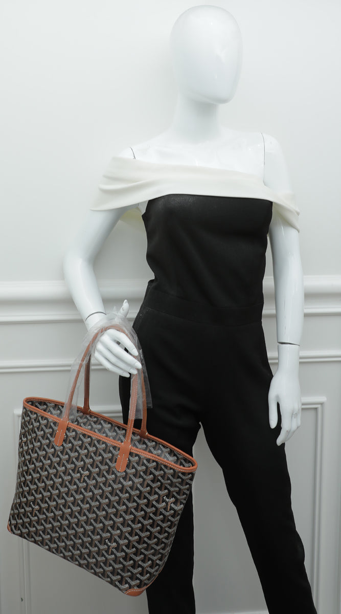 Goyard Brown Goyardine Artois PM Bag