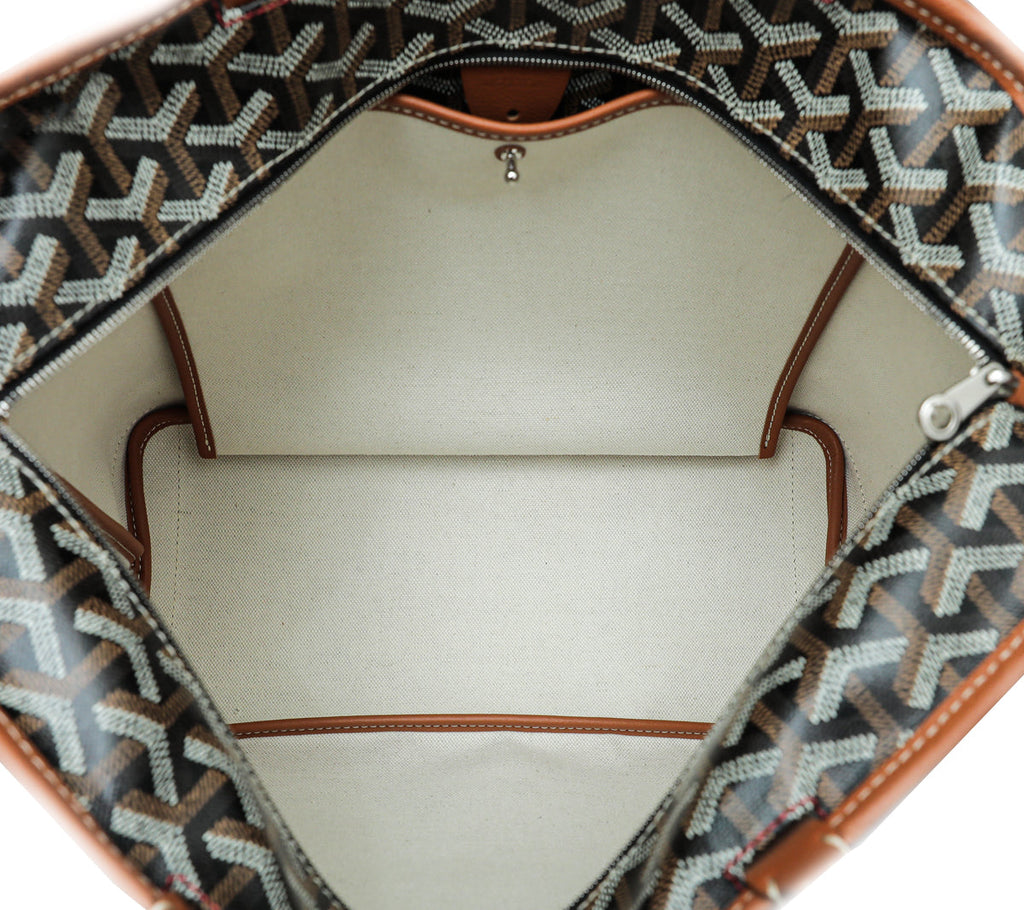 Goyard Brown Goyardine Artois PM Bag